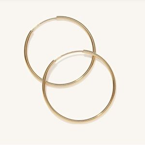 Mejuri Large 14k Gold Hoops